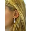 Silvego BRISA Sterling Sidabrinis auskarai su tikru Larimar ir Brilliance Zirconia JJJ1141ELR