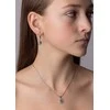 Silvego BRISA Sterling Sidabrinis auskarai su tikru Larimar ir Brilliance Zirconia JJJ1141ELR