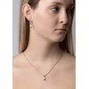 Silvego Clarissa Sterling Sidabrinis auskarai su tikru Larimar ir Brilliance Zirconia JJJ1267ELR