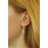 Silvego Elegant sidabrinis auskarai su cirkoniais Eria FW9671E