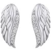 Silvego Glittering sidabrinis auskarai Angel sparnai su cirkoniais Lasha FW10187E