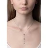 Silvego Gryn Sidabrinis Necklace with Žalias Brilliance Zirconia MSS1023NG