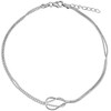 Silvego Margaret ZT130955A sidabrinis ball / quarrel leg chain