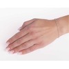 Silvego Sidabrinis bracelet with genuine Arika rose auksinis 2mm INS1007BRQ