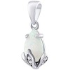 Silvego Sidabrinis Clarissa pakabukas su Baltas Opal ir Brilliance Zirconia JJJ1267PW