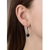 Silvego Sidabrinis earrings with mėlynas sunstone JST14710EBG