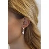 Silvego Sidabrinis earrings with mėlynas sunstone JST14710EBG