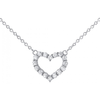 Silvego Sidabrinis heart pakabukas with zircons JJJN0685