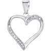 Silvego Sidabrinis Heart pakabukas su skaidriais cirkoniais LPS2091