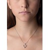Silvego Sidabrinis Heart pakabukas su skaidriais cirkoniais LPS2091