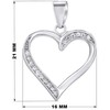 Silvego Sidabrinis Heart pakabukas su skaidriais cirkoniais LPS2091