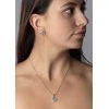 Silvego Sidabrinis papuošalų rinkinys ROSALYN su tikru Topaz Swiss ir Brilliance Zirconia JJJS0088TS (auskarai, pakabukas)