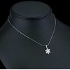 Silvego Sidabrinis pendant Snowflake with Swarovski zircons JJJP0811