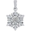Silvego Sidabrinis pendant Snowflake with Swarovski zircons JJJP0811