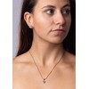 Silvego Sidabrinis rinkinys JJJS659 Shimmering Heart (auskarai, pakabukas)