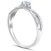 Silvego Sidabrinis žiedas su Swarovski kristalais, dydis: 59 (FNJR085sw)
