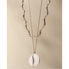 Skagen Žavingas bronzinis karoliai su baltu Sofie Sea Glass stiklu SKJ1813791