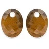 Sparkling EAGEM09-MO oval tiger eye earring pendants