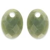 Sparkling EAGEM61-MO žalias jade oval earring pendants
