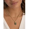 Sparkling PENGEM61-MO žalias jade oval pendant