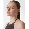 Plieniniai auskarai su širdies pakabukais Vintage Guess JUBE05151JWRHWHT/U