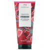 "The Body Shop" Išlyginamasis dušo šveitiklis "Strawberry" (dušo šveitiklis) 200 ml