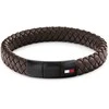 Tommy Hilfiger Brown leather bracelet with steel clasp 2790661