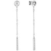 Tommy Hilfiger Fashion dangling earrings with zircons Bar Chain 2781001