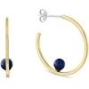 Tommy Hilfiger Paauksuoti apskritimai su lapis lazuli pusbrangiais karoliukais 2780966