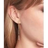 Tommy Hilfiger Gold-plated dangling earrings with zircons Bar Chain 2781002