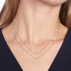 Tommy Hilfiger Auksu padengtas dvigubas vėrinys „Layered 2781010“