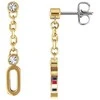 Tommy Hilfiger Auksuoti auskarai su kristalais TH2780089