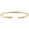 Tommy Hilfiger Gold-plated solid bracelet with crystals TH2780251