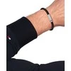 Tommy Hilfiger Juoda vyriška apyrankė iš dirbtinės odos su raštuota virvele 2790704