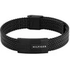Tommy Hilfiger Juodo plieno vyriška apyrankė „Nautical Mesh“ 2790707