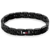 Tommy Hilfiger Juodas steel bracelet for men H-Link 2790717