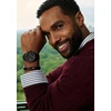 Tommy Hilfiger Juodas steel bracelet for men H-Link 2790717
