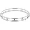 Tommy Hilfiger Luxusní pevný náramek s krystaly 2780610