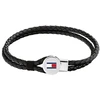 Tommy Hilfiger Moderni juodos spalvos odinė apyrankė 2790654
