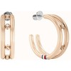 Tommy Hilfiger Nesenstantys bronziniai žiediniai auskarai 2780647
