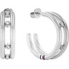 Tommy Hilfiger Nesenstantys plieniniai auskarai su lanku 2780614