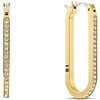 Tommy Hilfiger Ovalūs paauksuoti auskarai su kristalais Dog Tag 2780866