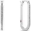 Tommy Hilfiger Ovalūs plieniniai auskarai su kristalais Dog Tag 2780865