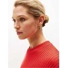 Tommy Hilfiger Paauksuoti žiedai su onikso pusbrangiais karoliukais 2780965