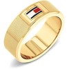 Tommy Hilfiger Stilingas paauksuotas plieno žiedas H-Link 2790686