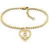 Tommy Hilfiger Stilinga paauksuota monograminė širdies apyrankė 2780921