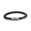 Tommy Hilfiger Trendy tamsiai mėlynas odinė apyrankė TH2701000