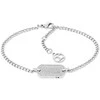 Tommy Hilfiger Moteriška plieninė apyrankė su kristalais Dog Tag 2780863
