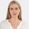 Troli Blizgantis auksu dengtas karoliai su briaunuotais kristalais