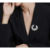 Troli Brooch with synthetic pearl and crystals